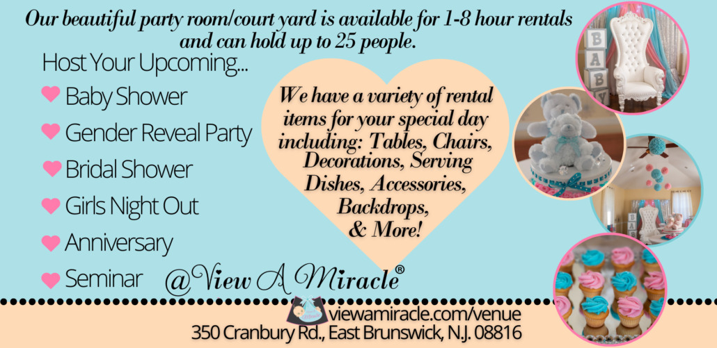 Host Your Baby Shower at View A Miracle